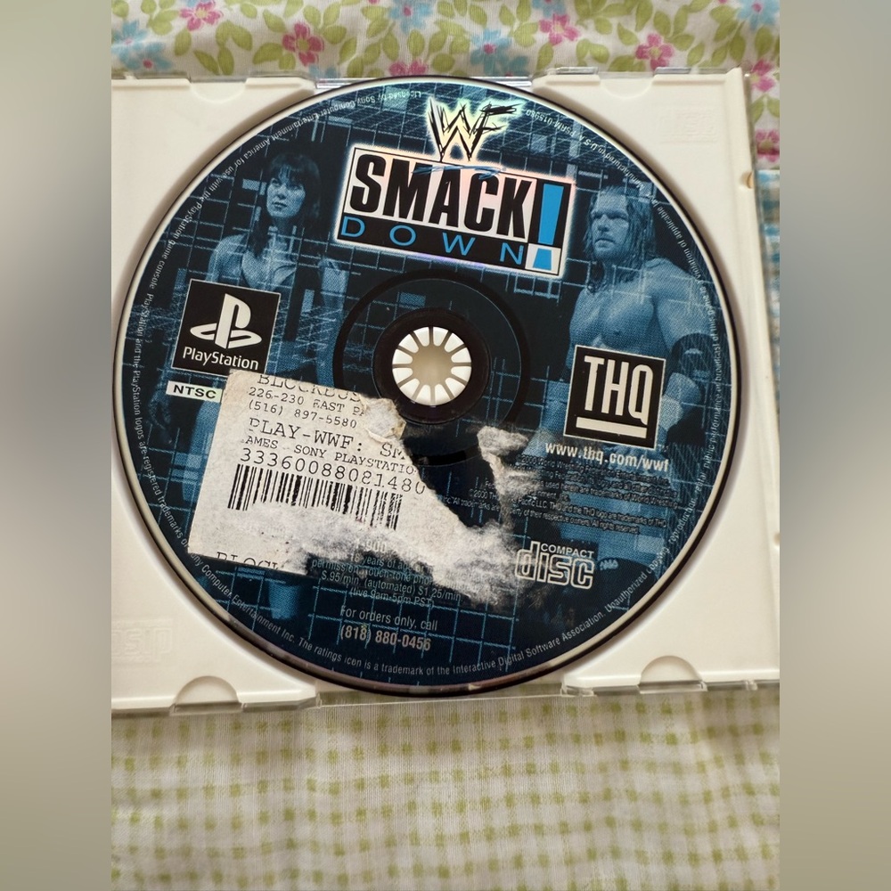 WWF SmackDown PS1, 2000 Disc Only Wresting Tested & Working
